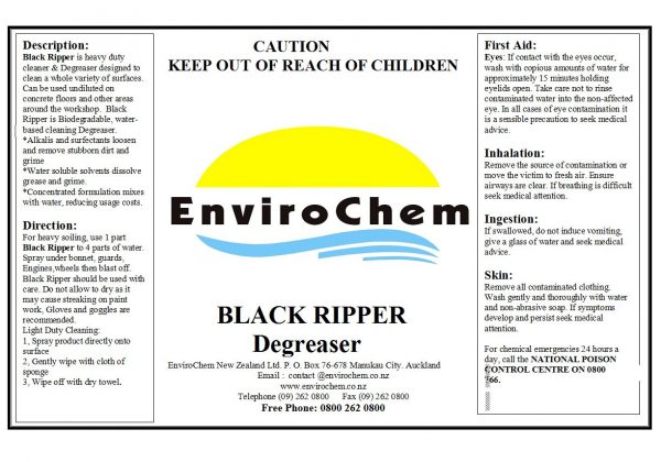 Black Ripper Degreaser