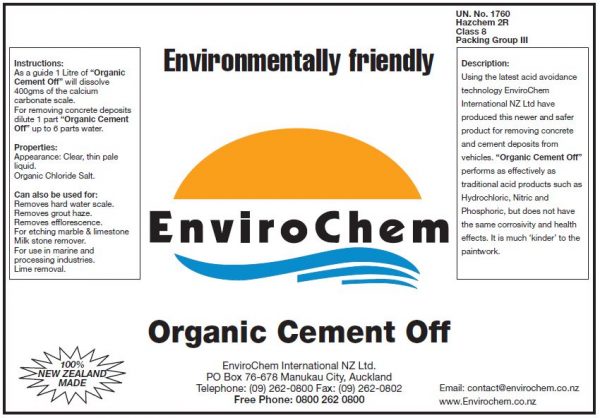 Organic Cement Off EnviroChem