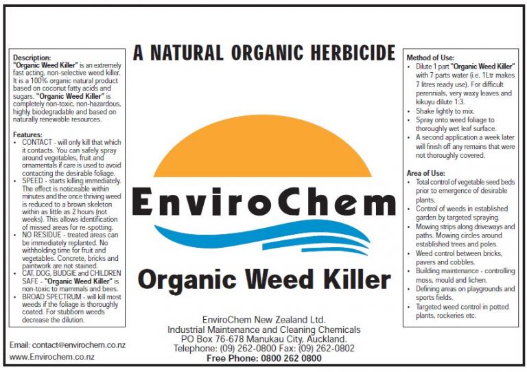 Organic Weed Killer Enviro Chem