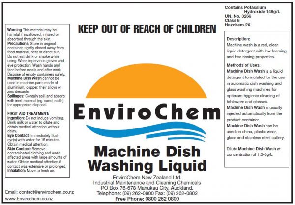 Machine Dish Washing Liquid EnviroChem