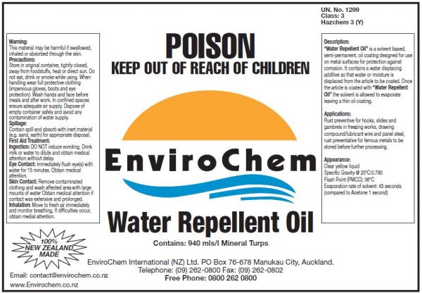 Water Repellent oil EnviroChem