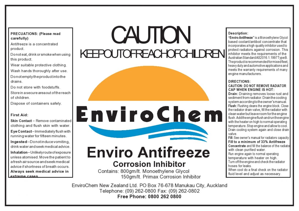 Enviro Antifreeze Green Concentrate Enviro Chem